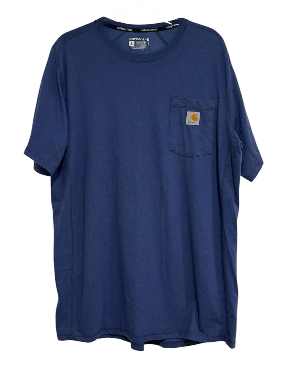 Carhartt Men’s Blue Force Short Sleeve Pocket T-Shirt Large